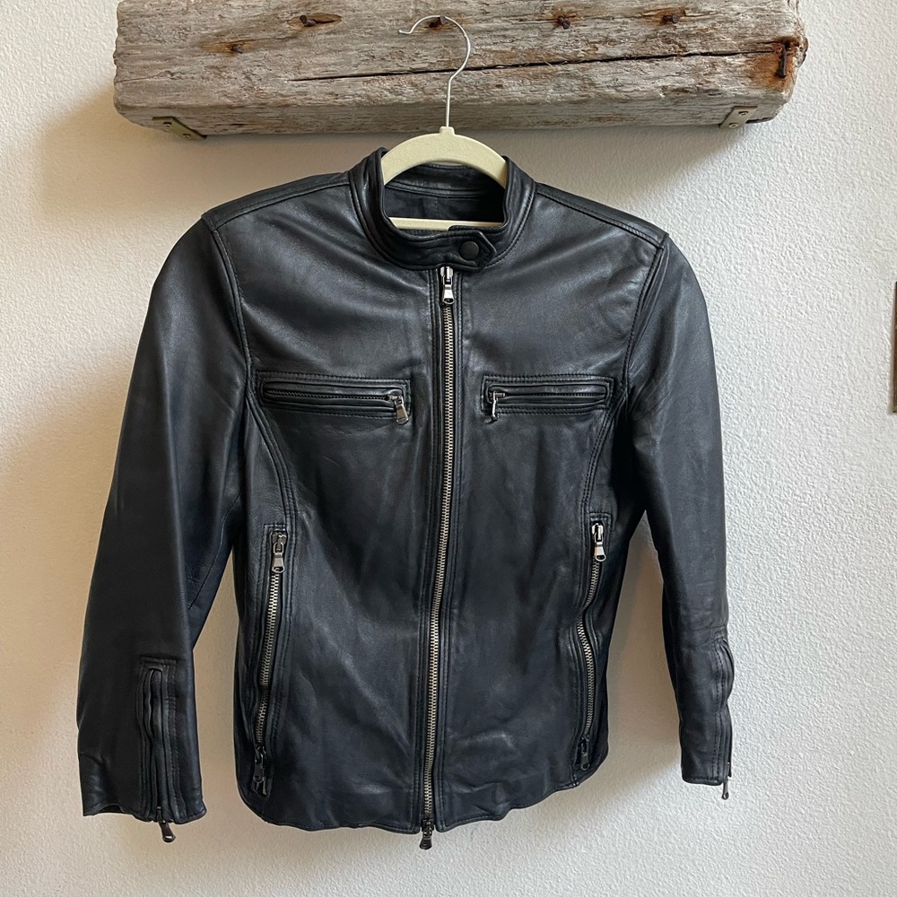 R13 Cafe Racer Leather Jacket